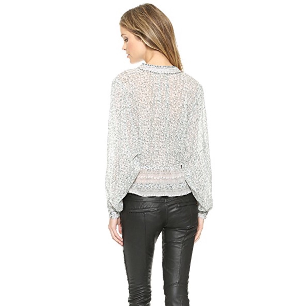 Free People | If I Had You Floral Beaded Blouse - Picture 2 of 8